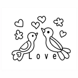 風格皂章~A091 love bird