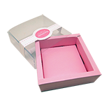 夢幻粉紅透明皂盒(單入)